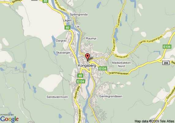 Kongsberg map